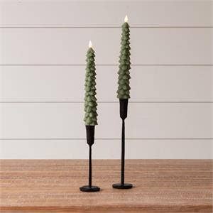 LED Taper Candle - Christmas Tree