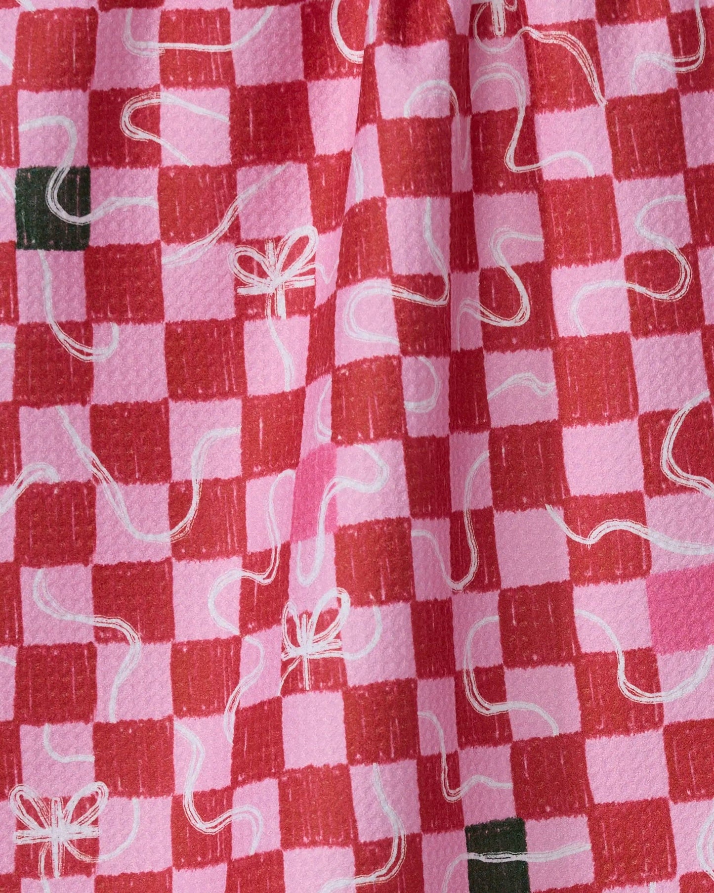 Wrapped Checkers Tea Towel