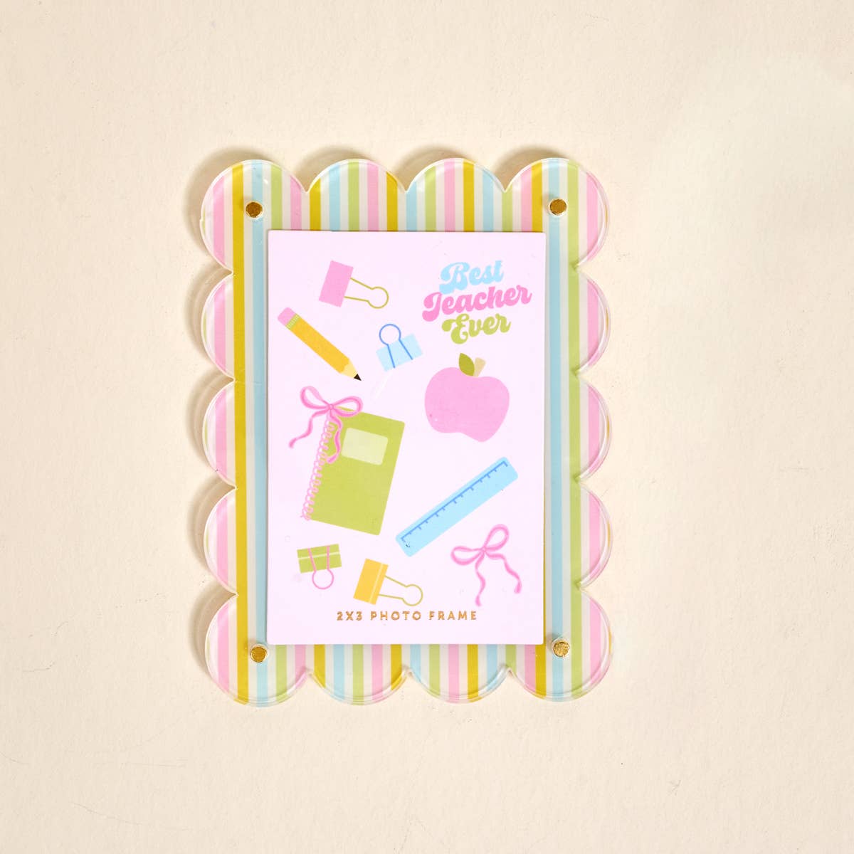 Mini Acrylic Picture Frame Magnet–Color Me Happy