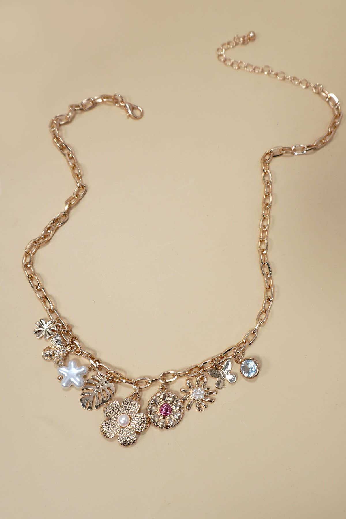 Flower Charm Necklace