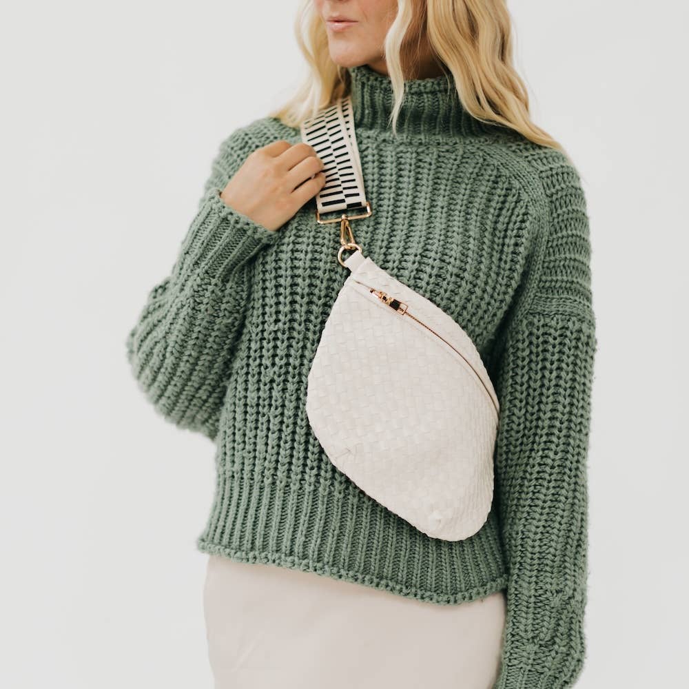 Westlyn Woven Bum Bag-Cream