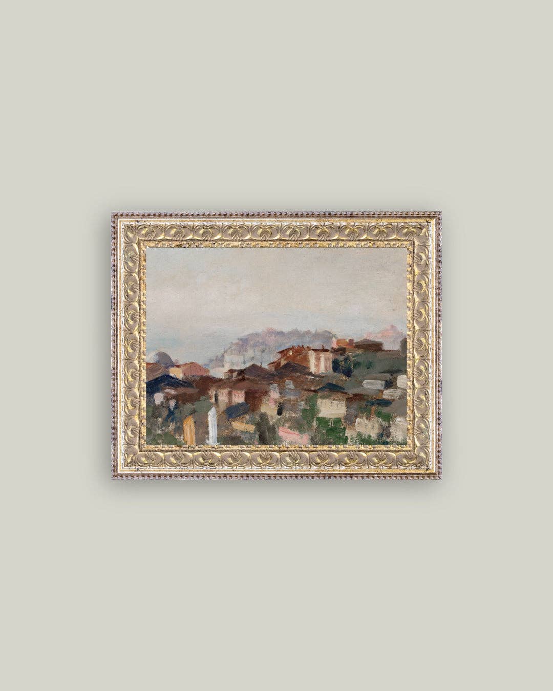 View of Constantinople Framed Antique Art: 10x8