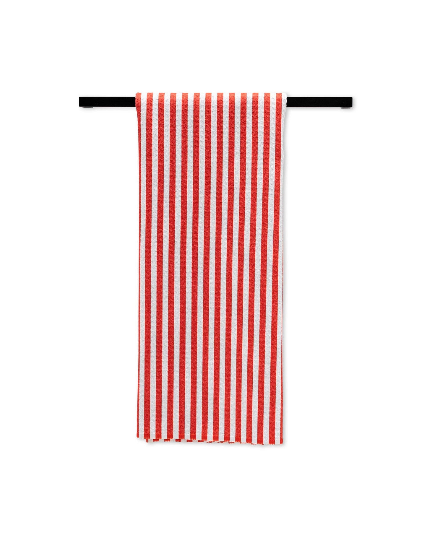 Geometry Summer Stripe Red Tea Towel