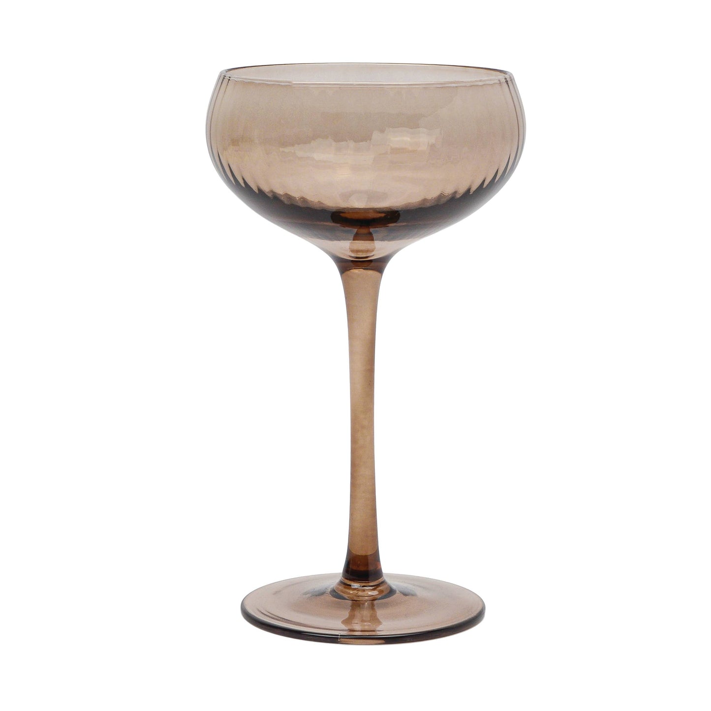 The Lou Coupe Glass - Smoke, Set Of 2