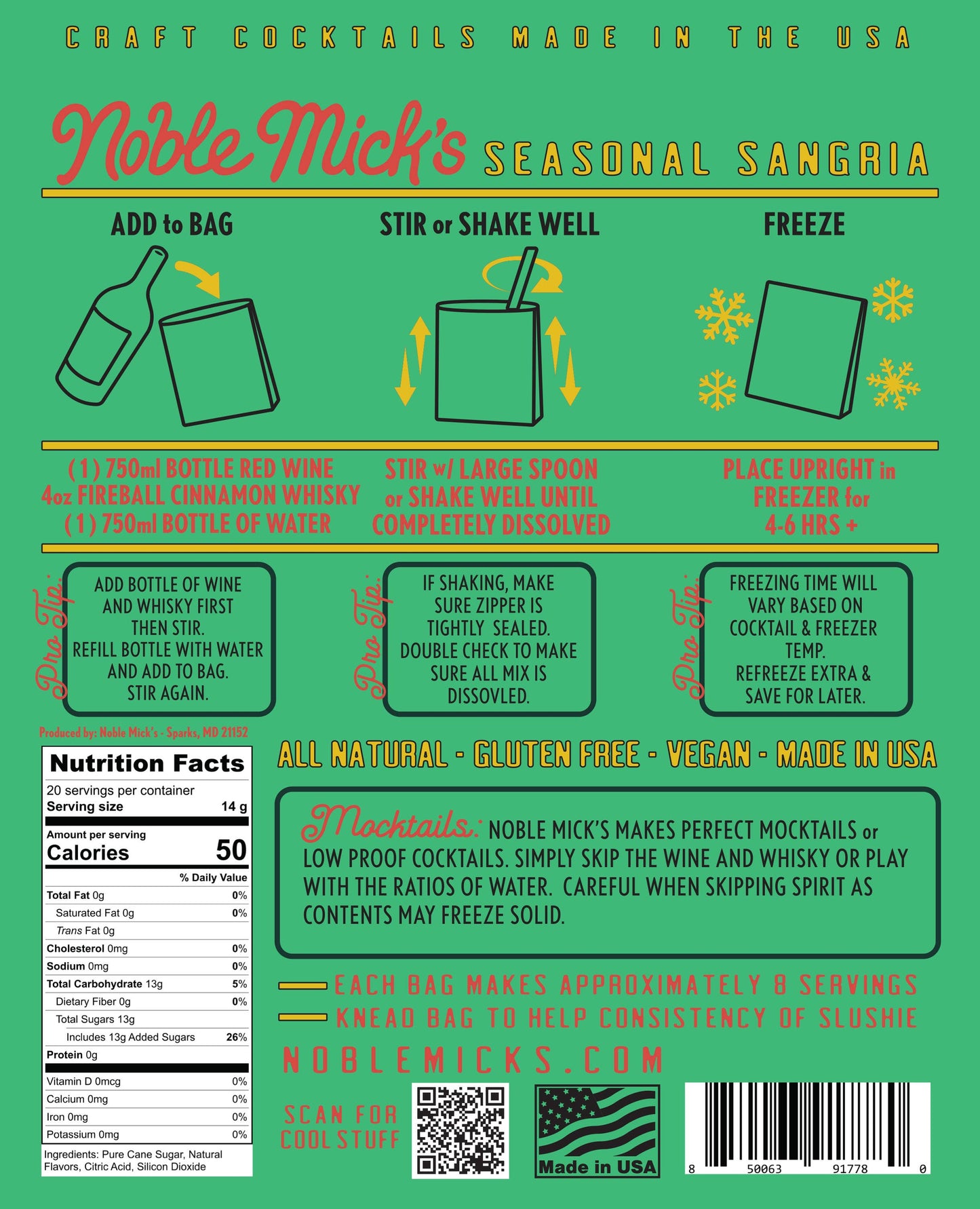 Seasonal Sangria Frozen Cocktail