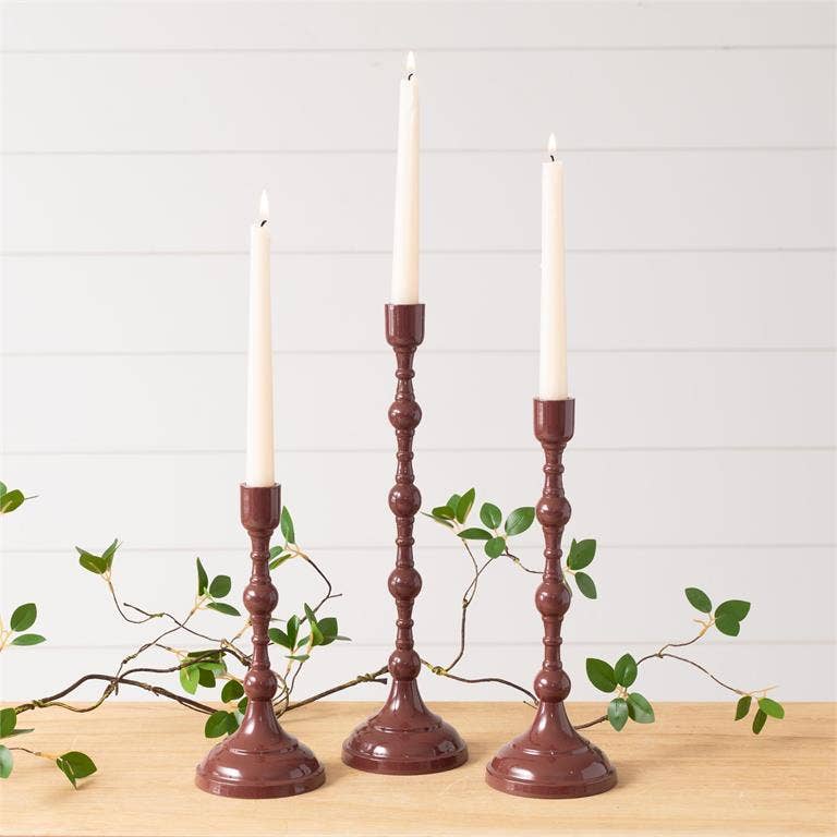 Maroon Taper Holder