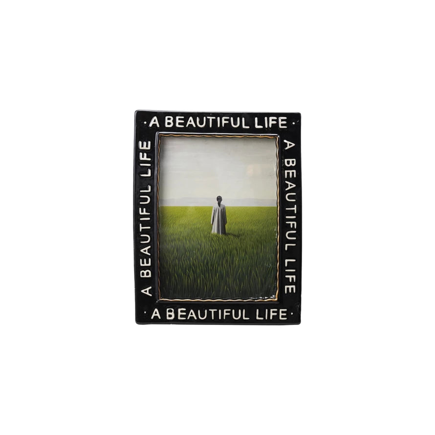 A Beautiful Life Embossed Picture Frame