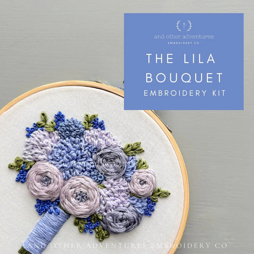 The Lila Bouquet Embroidery Kit