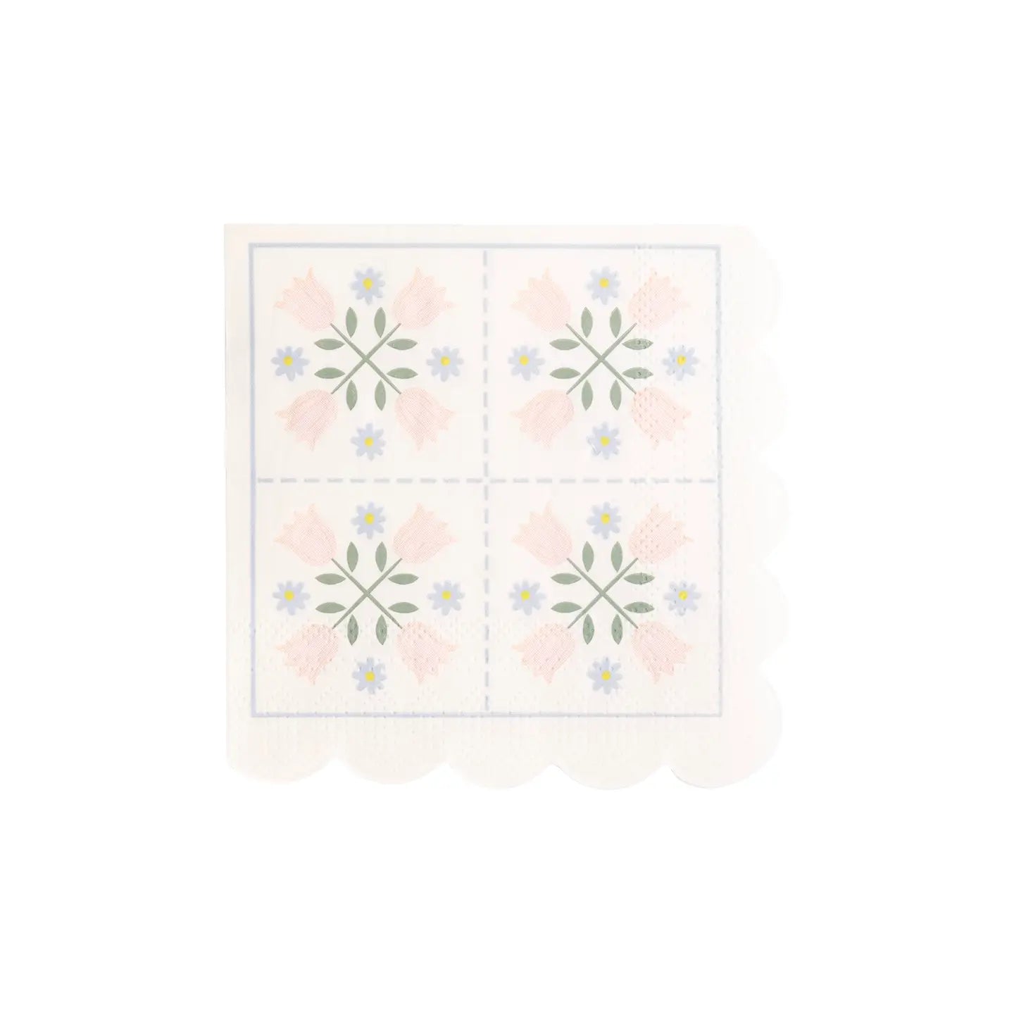 Spring Quilt Cocktail Napkin