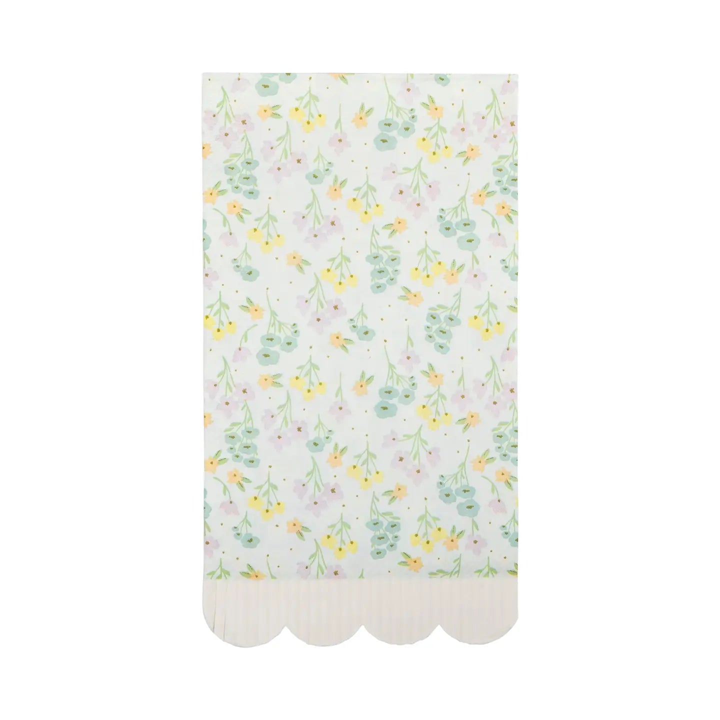 Spring Floral Scallop Napkin