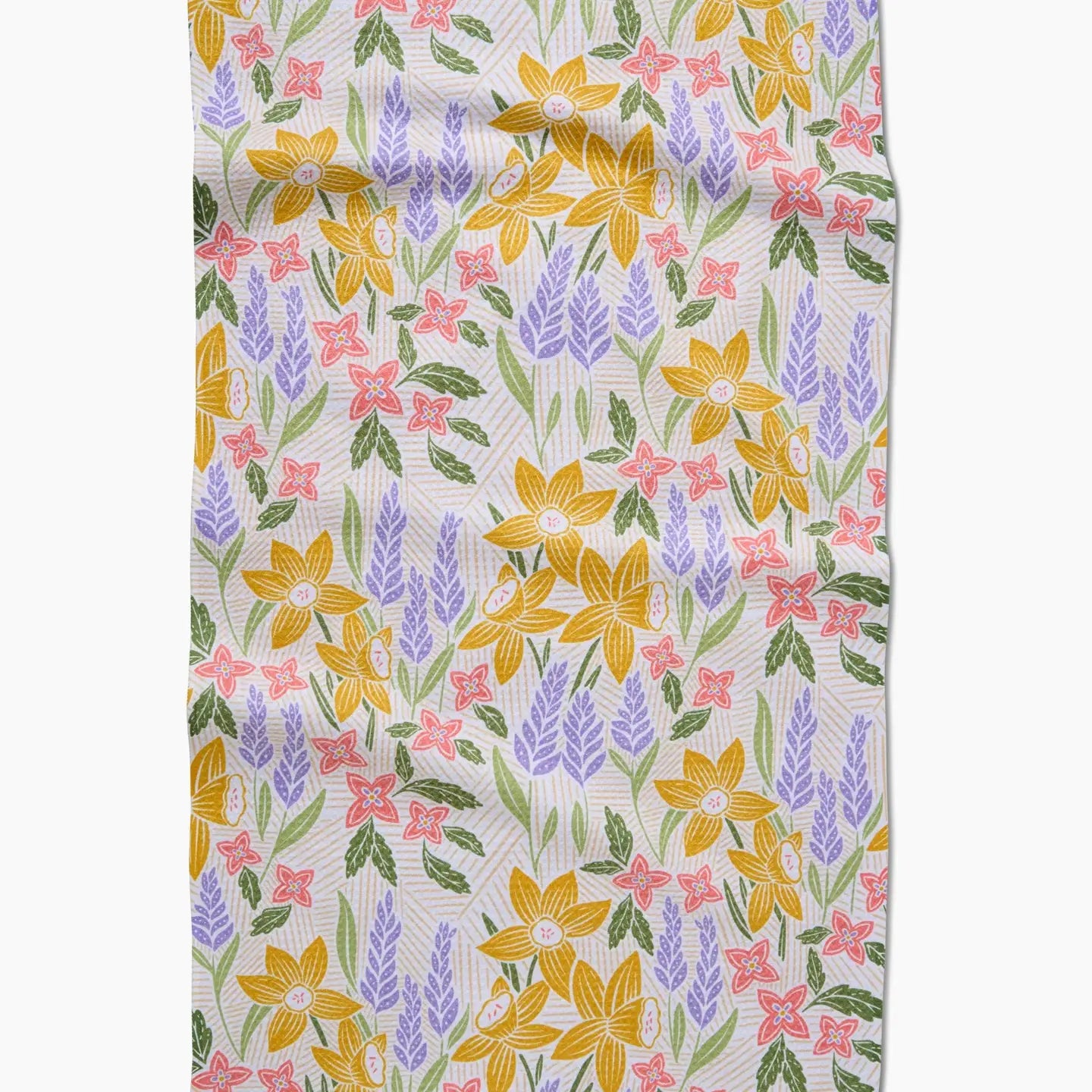 Geometry Tea Towel-Daffodil Dreams