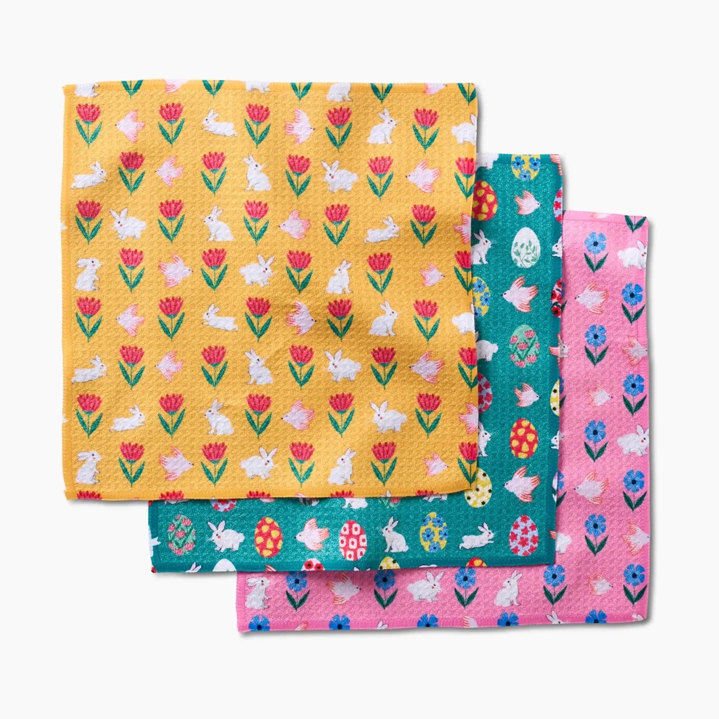 Geometry Dishcloth Set-Floral Easter Parade