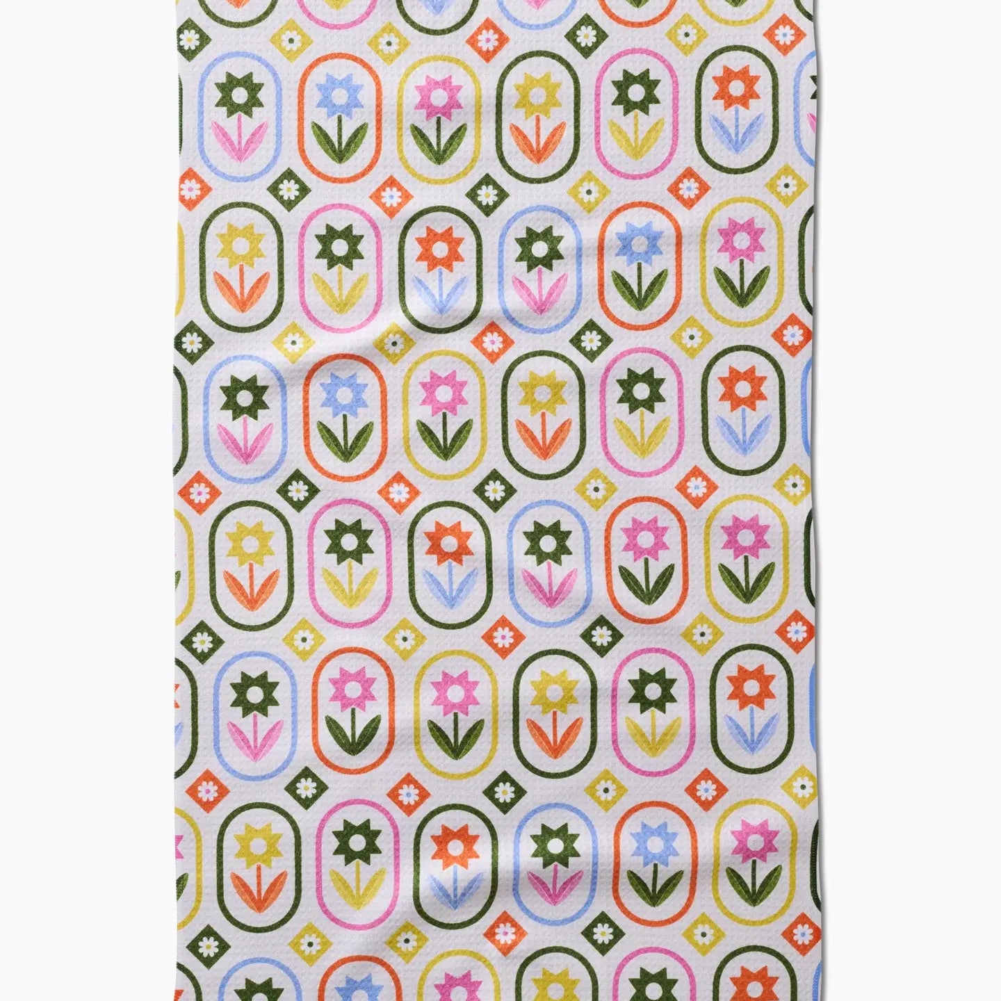 Geometry Tea Towel-Petal Patchwork