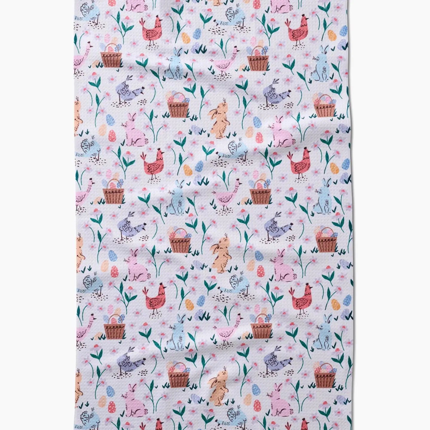 Geometry Tea Towel-Spring Bunnies