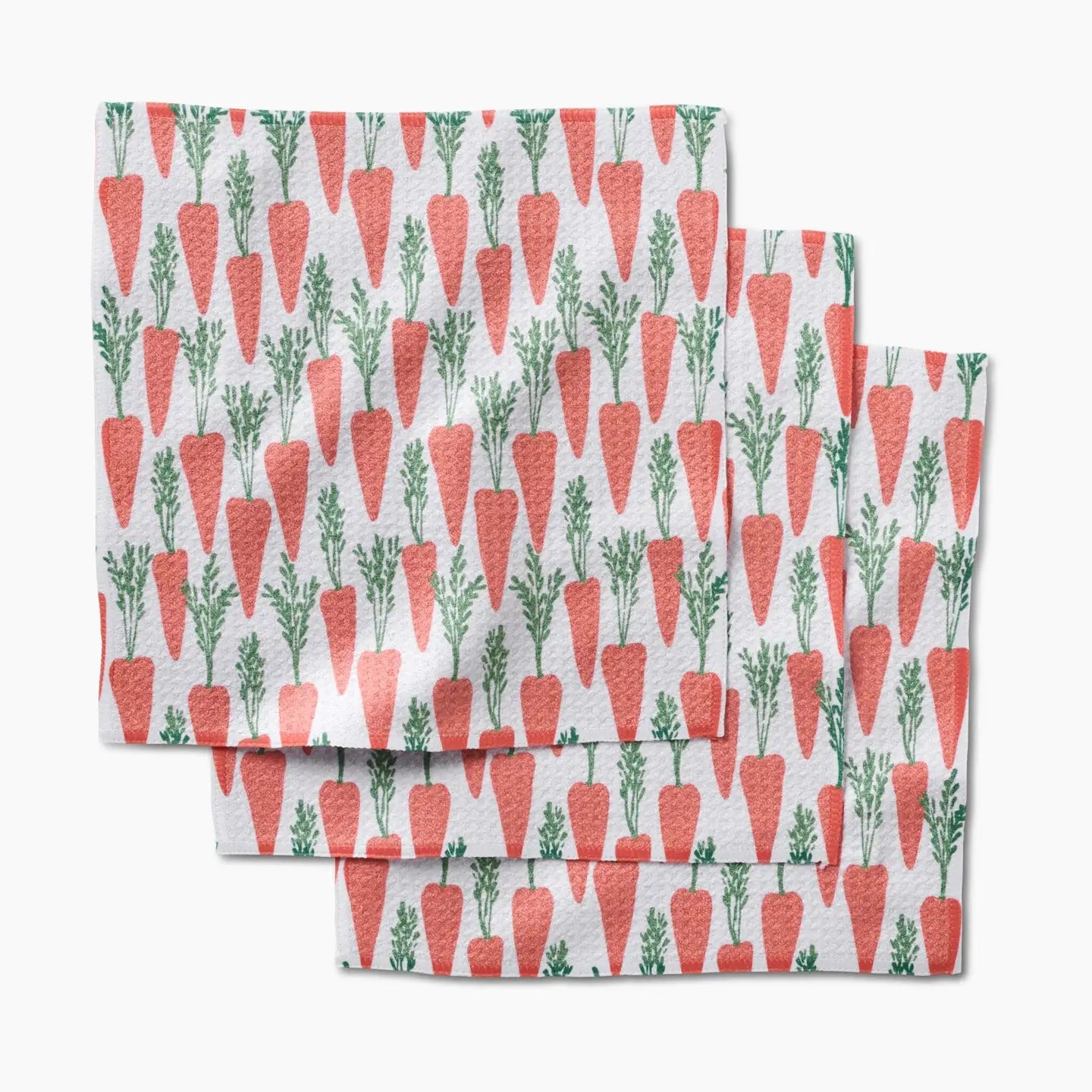 Geometry Dishcloth Set-Spring Carrot Hill