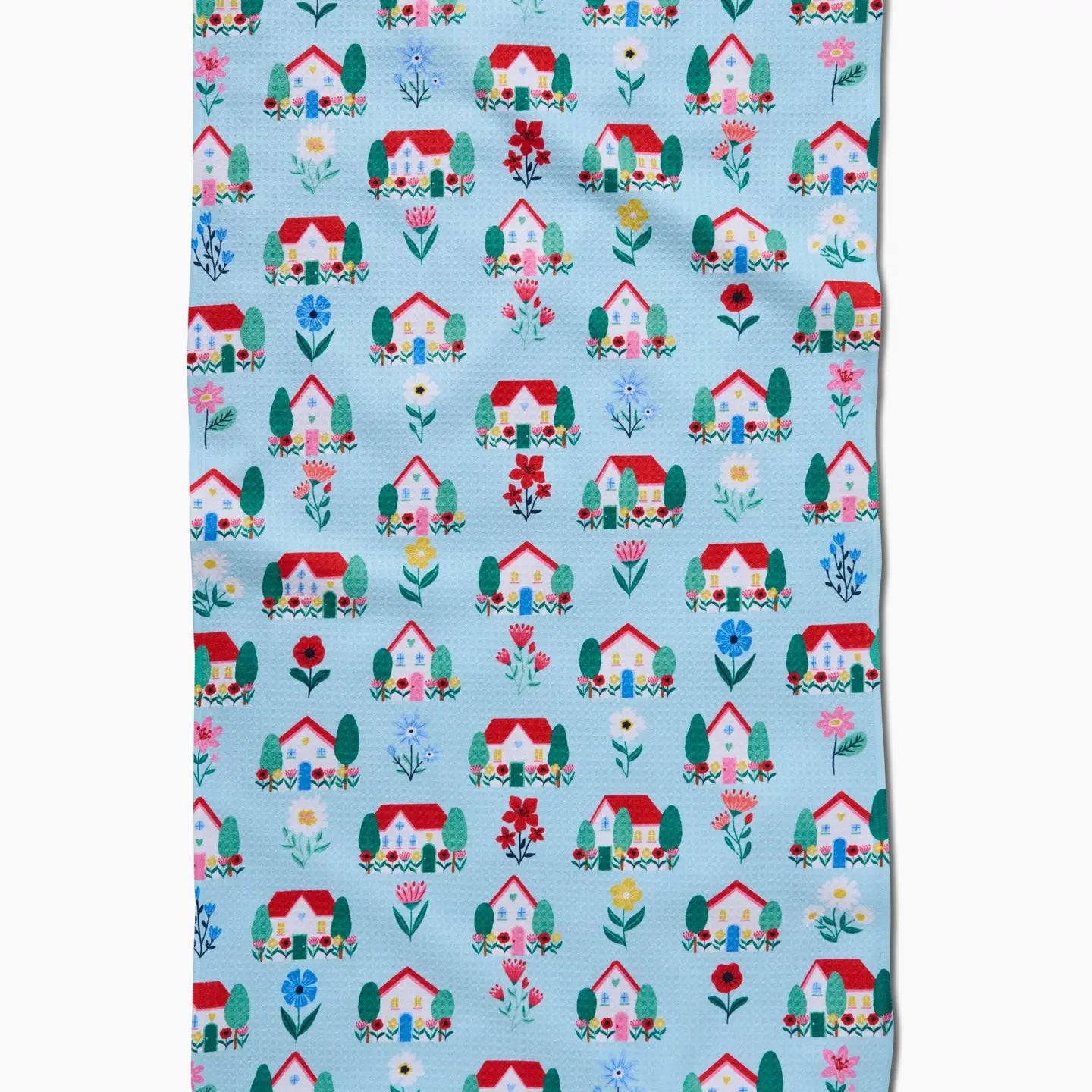 Geometry Tea Towel-Spring Houses