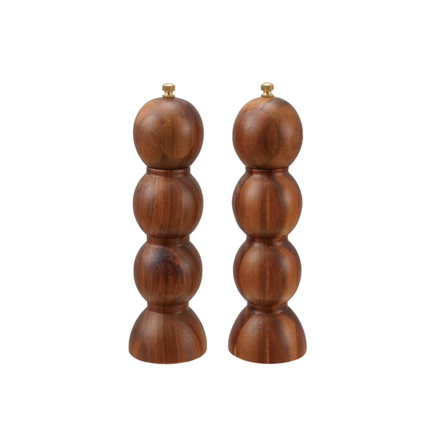 Acacia Wood Salt + Pepper Mill