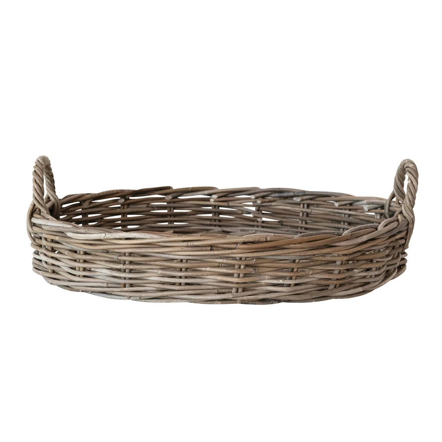 Hand Woven Tray with Handles