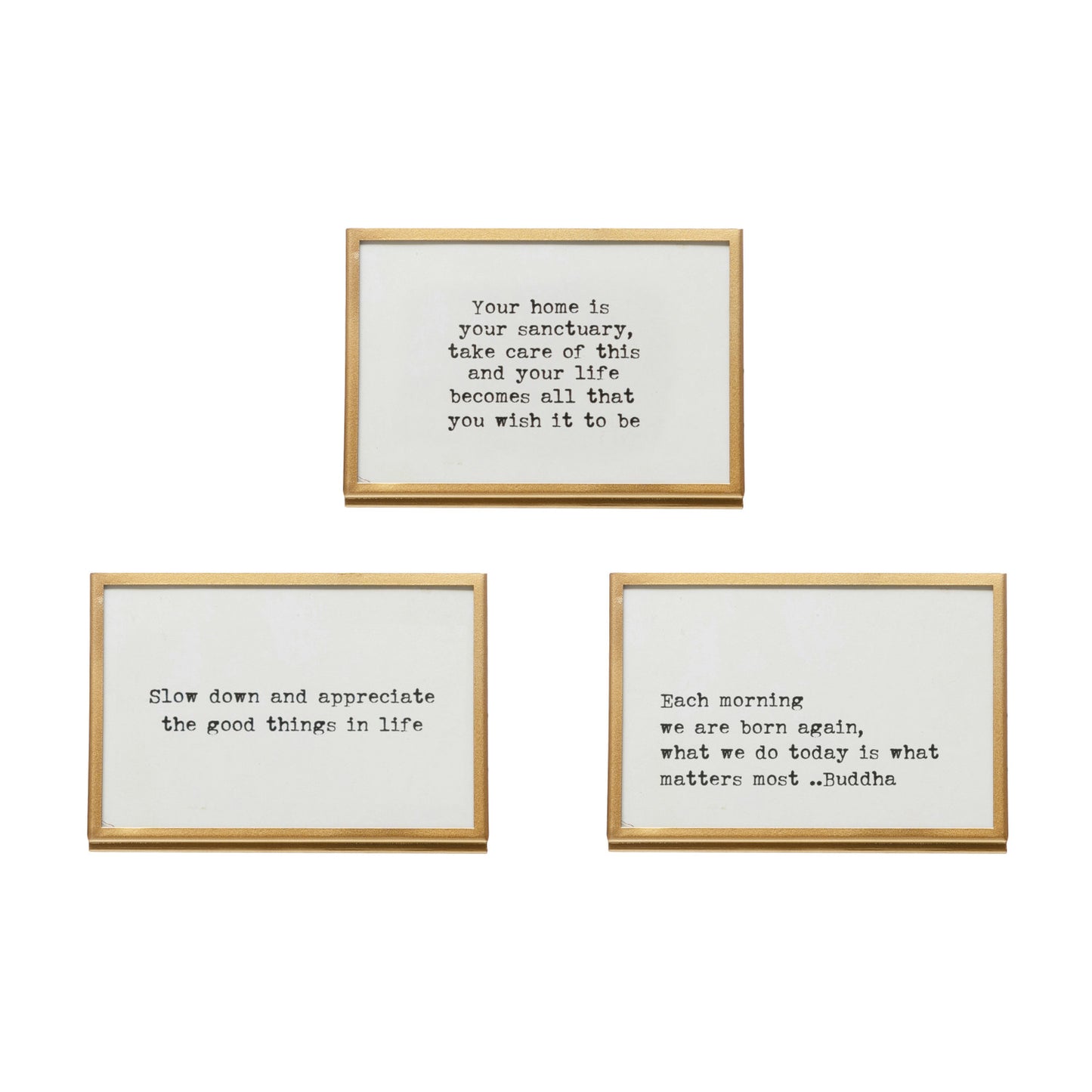 Brass Frame with Saying