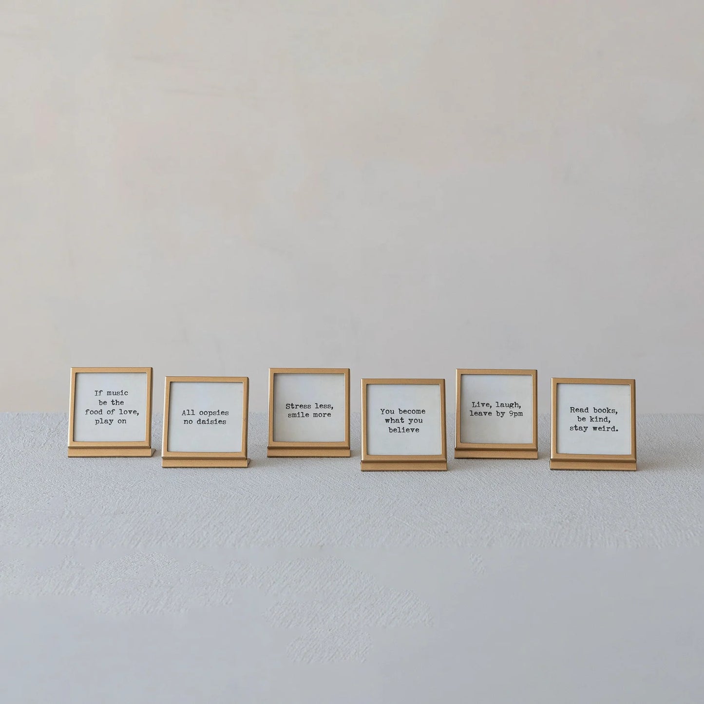 Brass Easel with Sayings