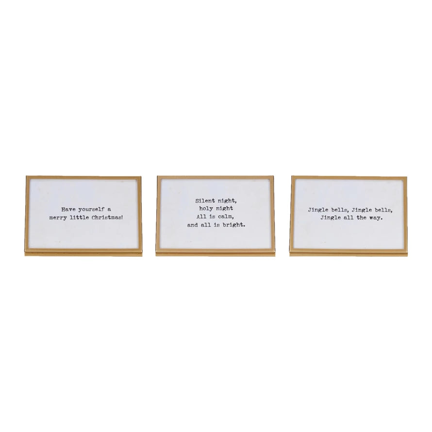 Brass Frame with Sayings 4X6”