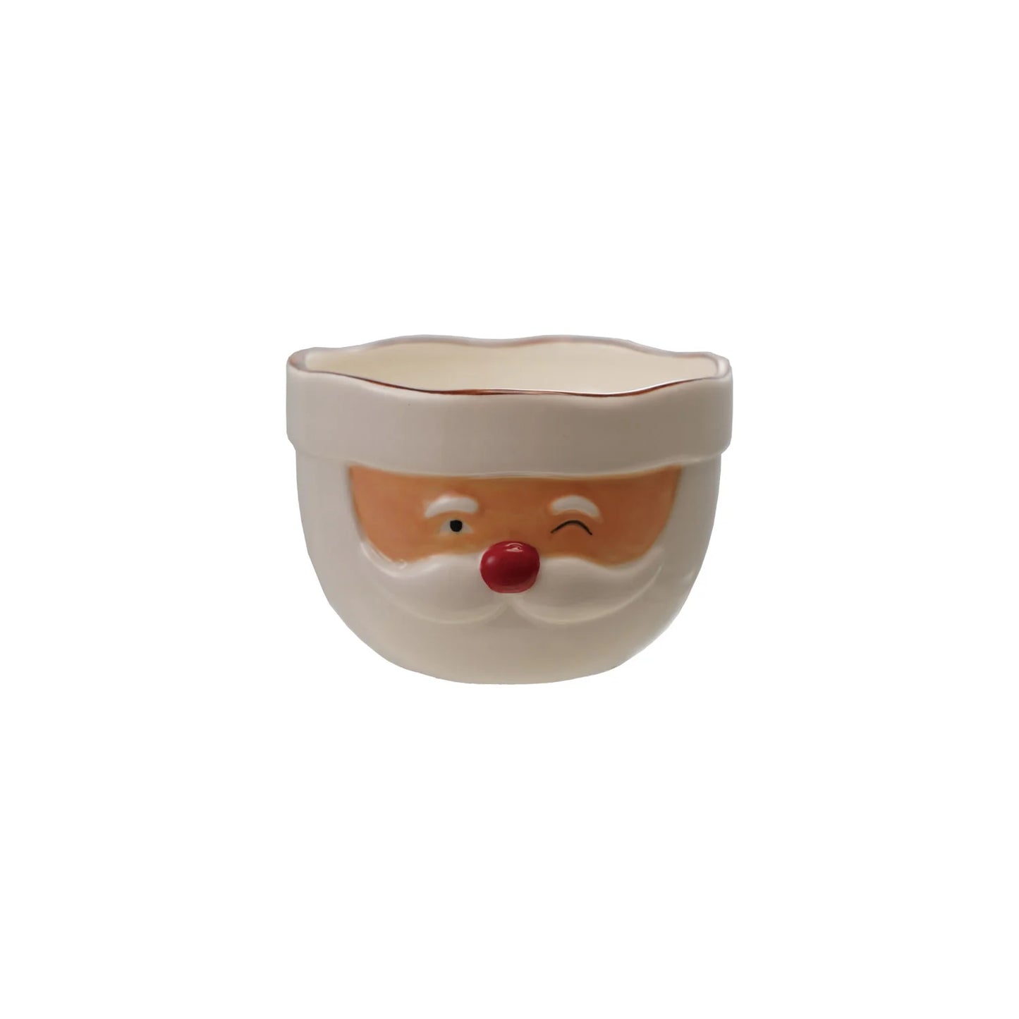 Stoneware Santa Mixing Bowl