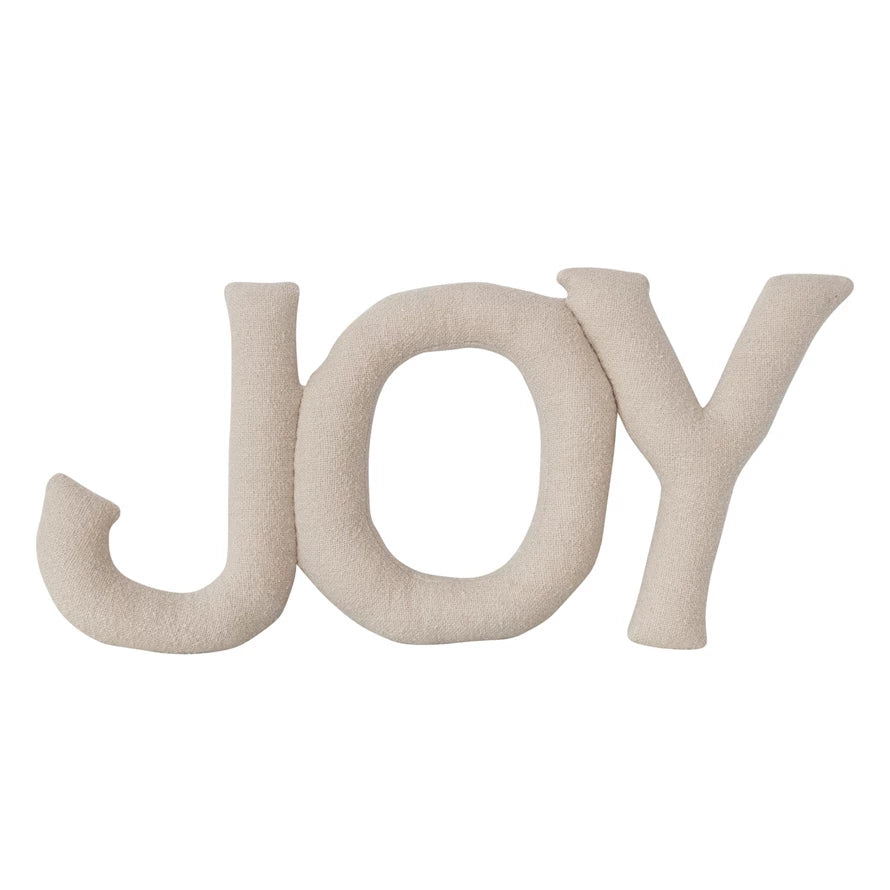 “JOY” Shaped Pillow
