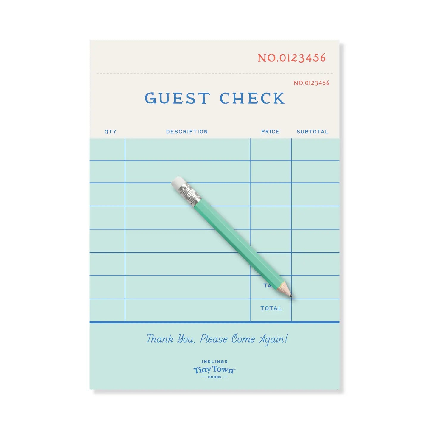 Guest Check Play Notepad