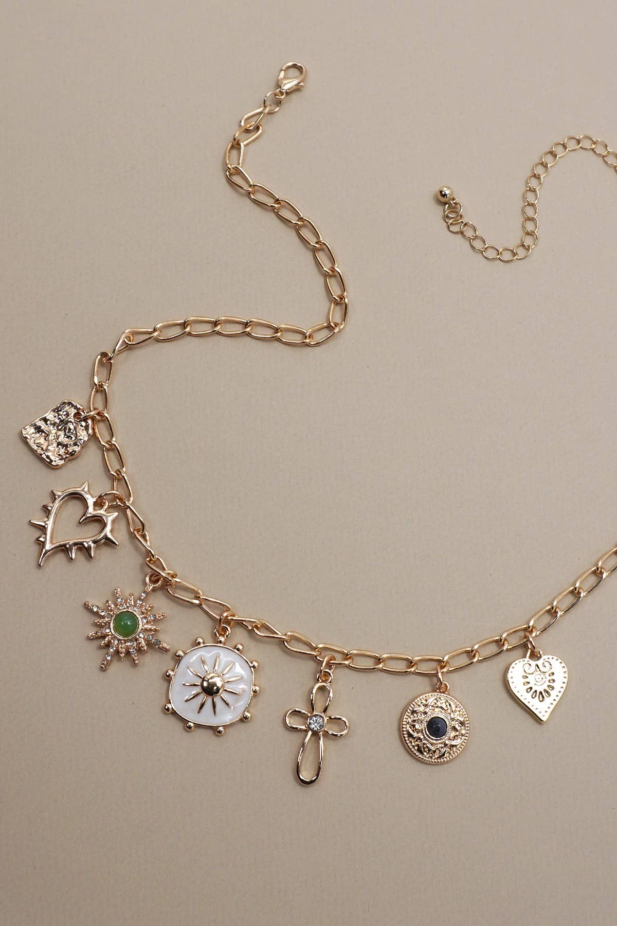 Sunburst Charm Necklace