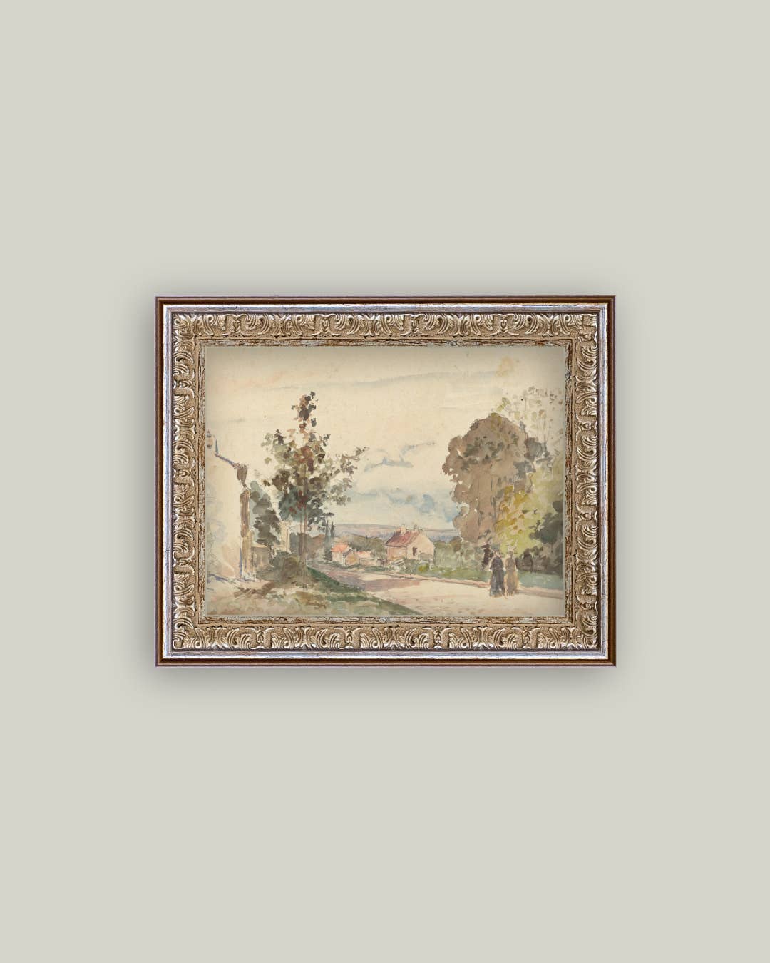The Road From Versailles Framed Antique Art: 10x8