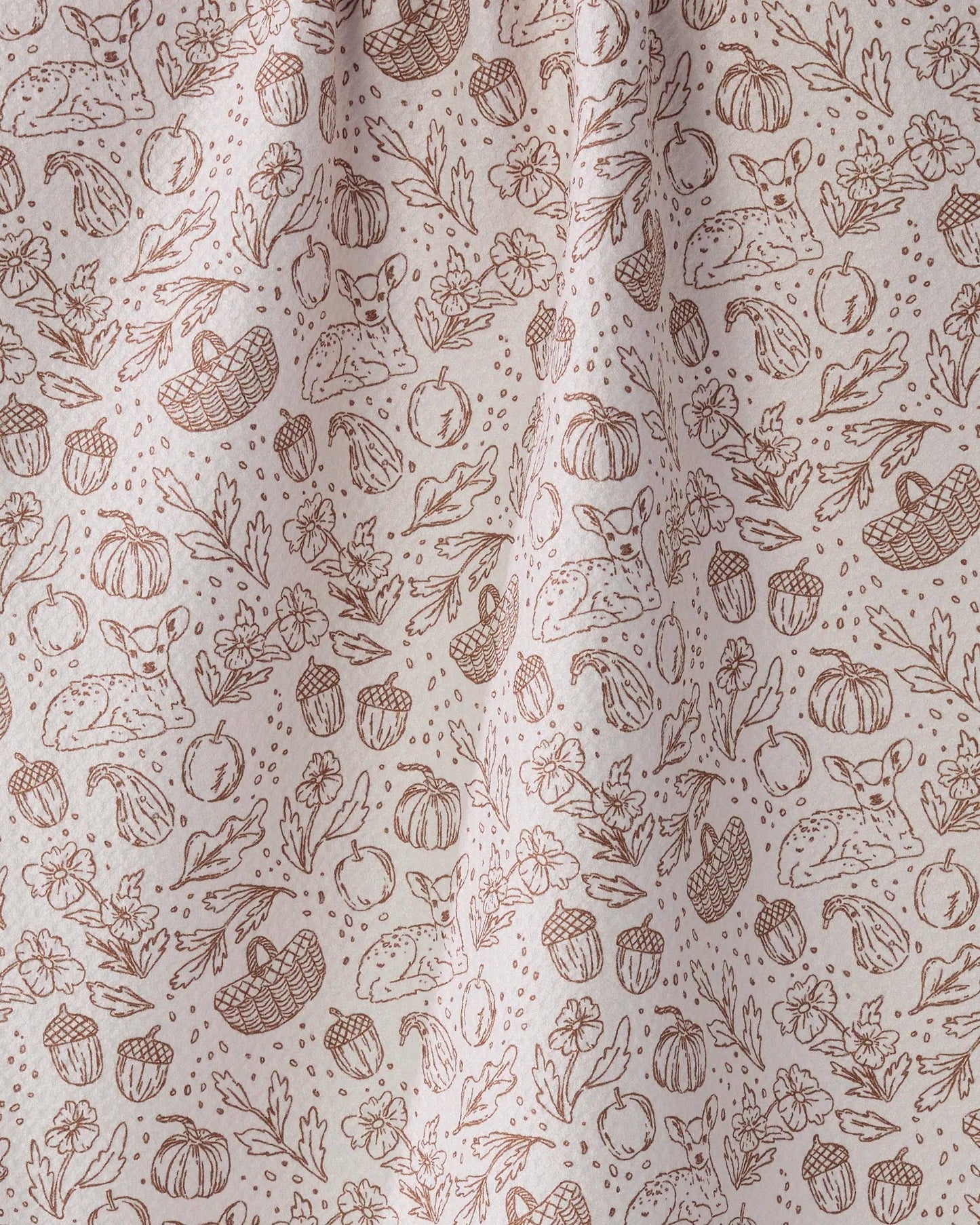 Cozy Flora Tea Towel: White