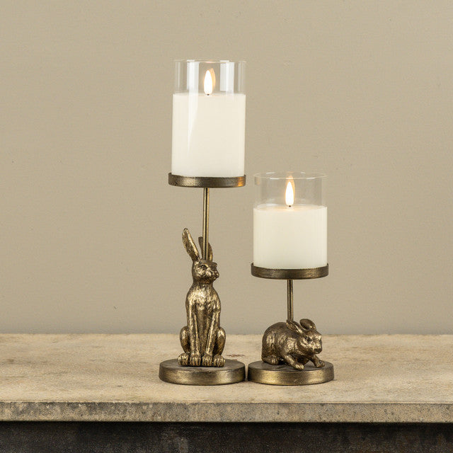 Bunny Pillar Candle Holder (2 Styles)