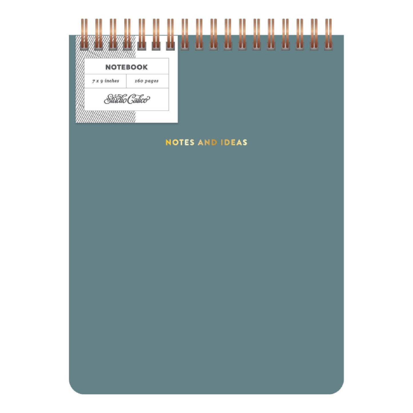 Notes & Ideas Top Spiral 7x9 Notebook