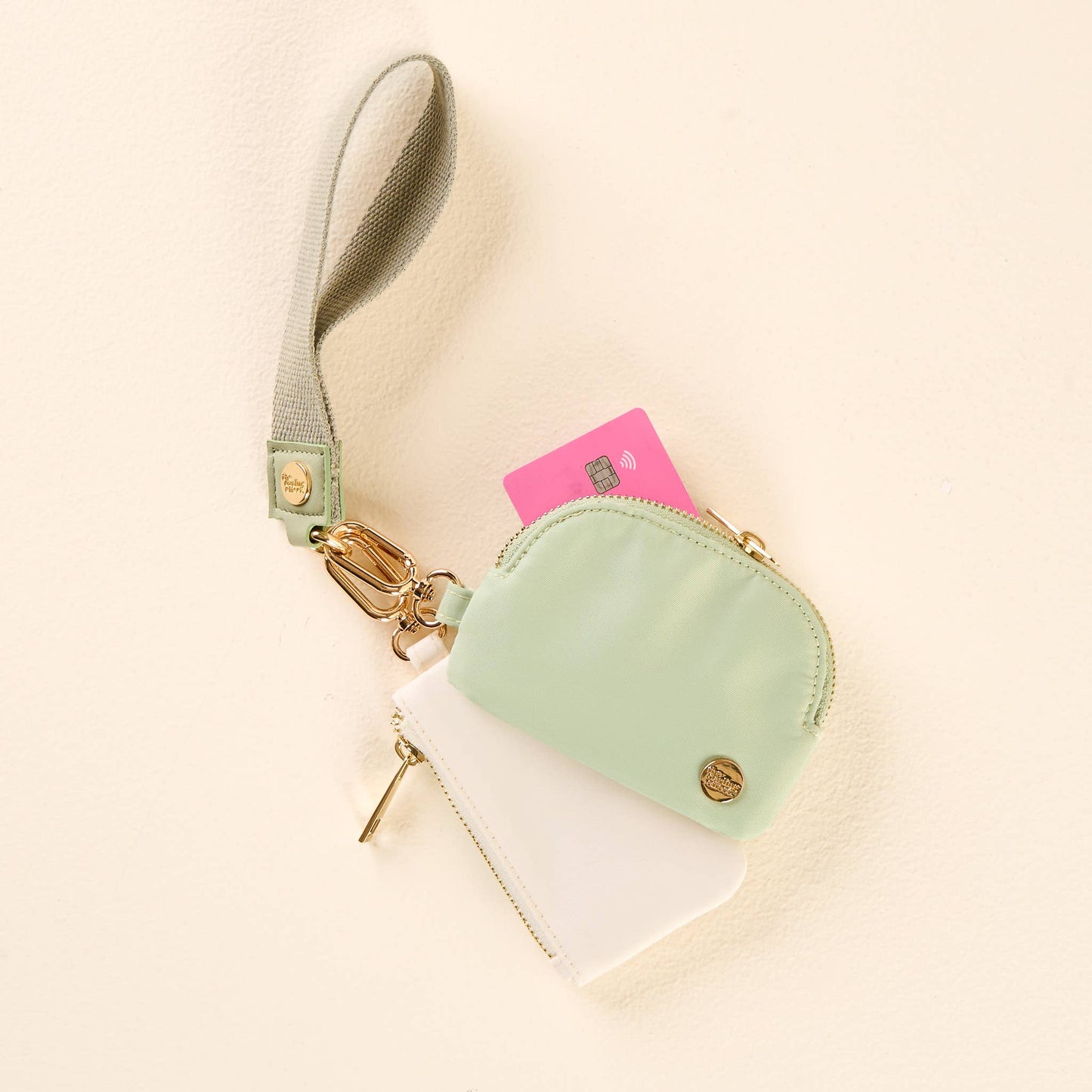 Dynamic Duo Pouch Wristlet-Sage
