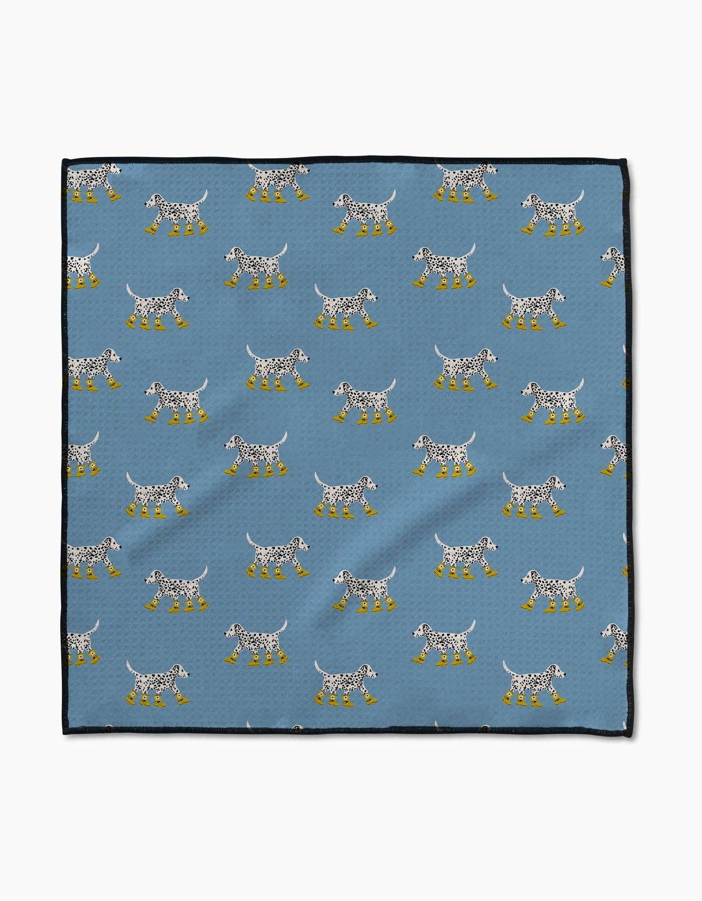 Dalmatian In Boots Blue Paw Towel
