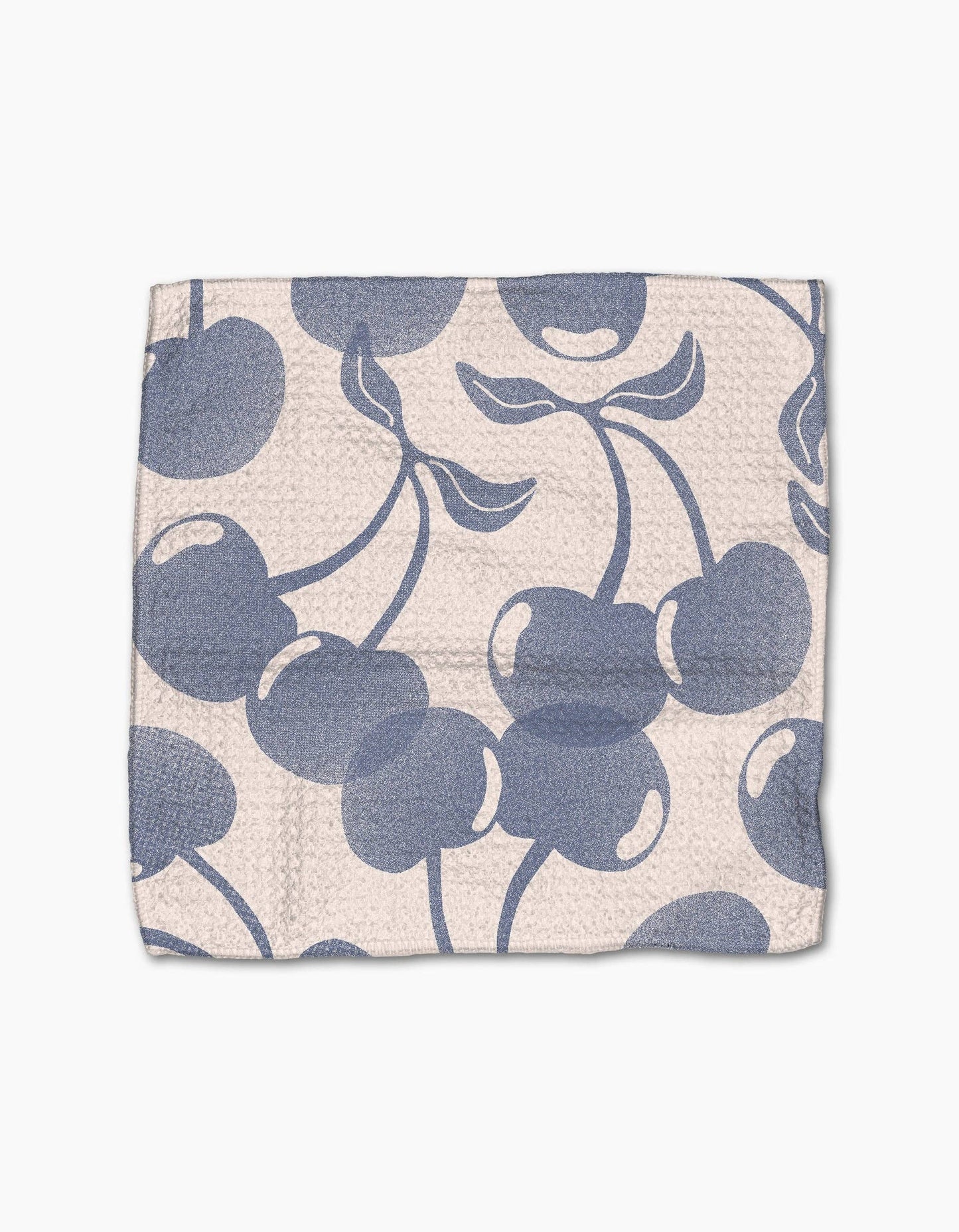 Geometry Blue Cherry Dreams Dishcloth Set