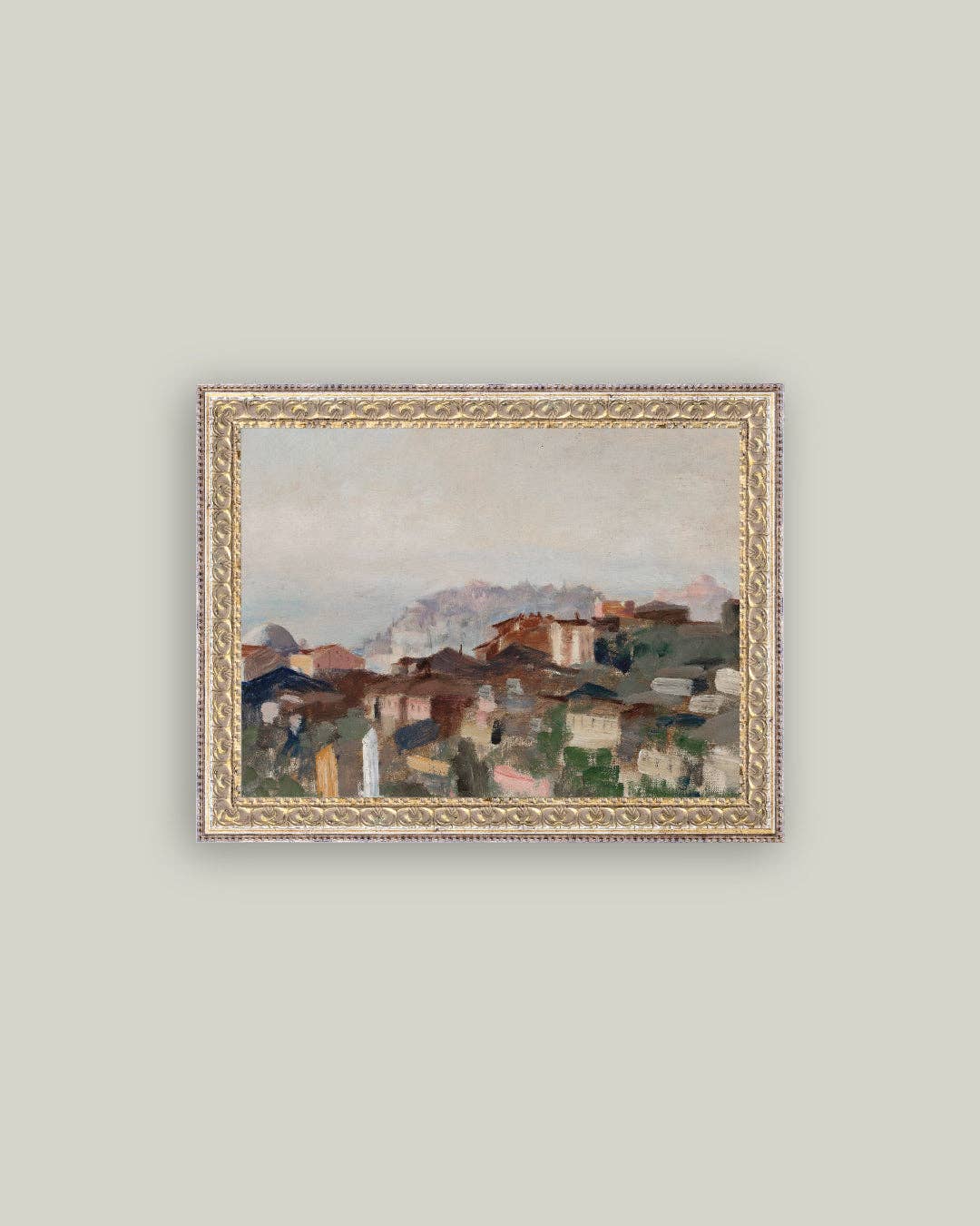 View of Constantinople Framed Antique Art: 10x8