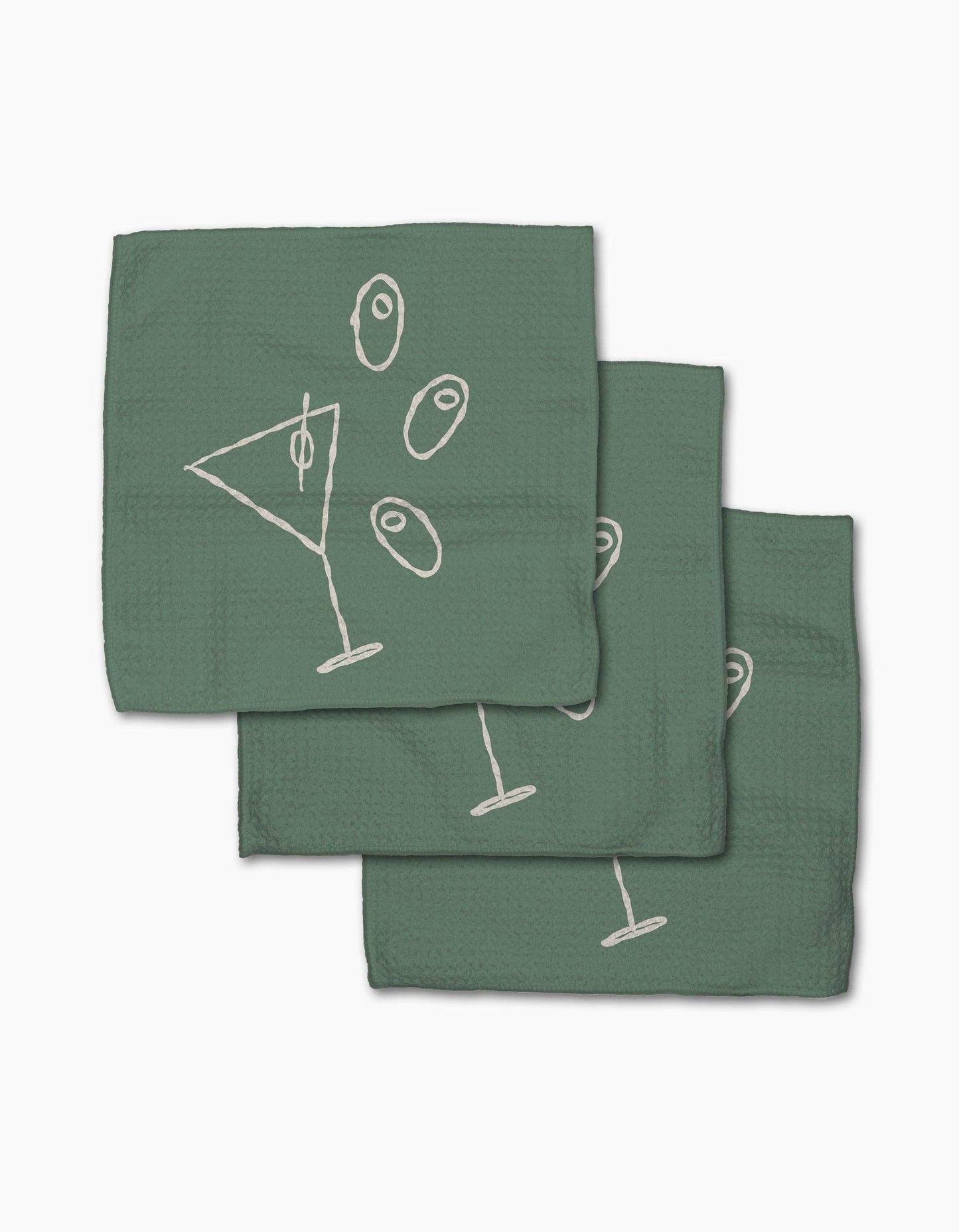 Shaken Not Stirred Dishcloth Set