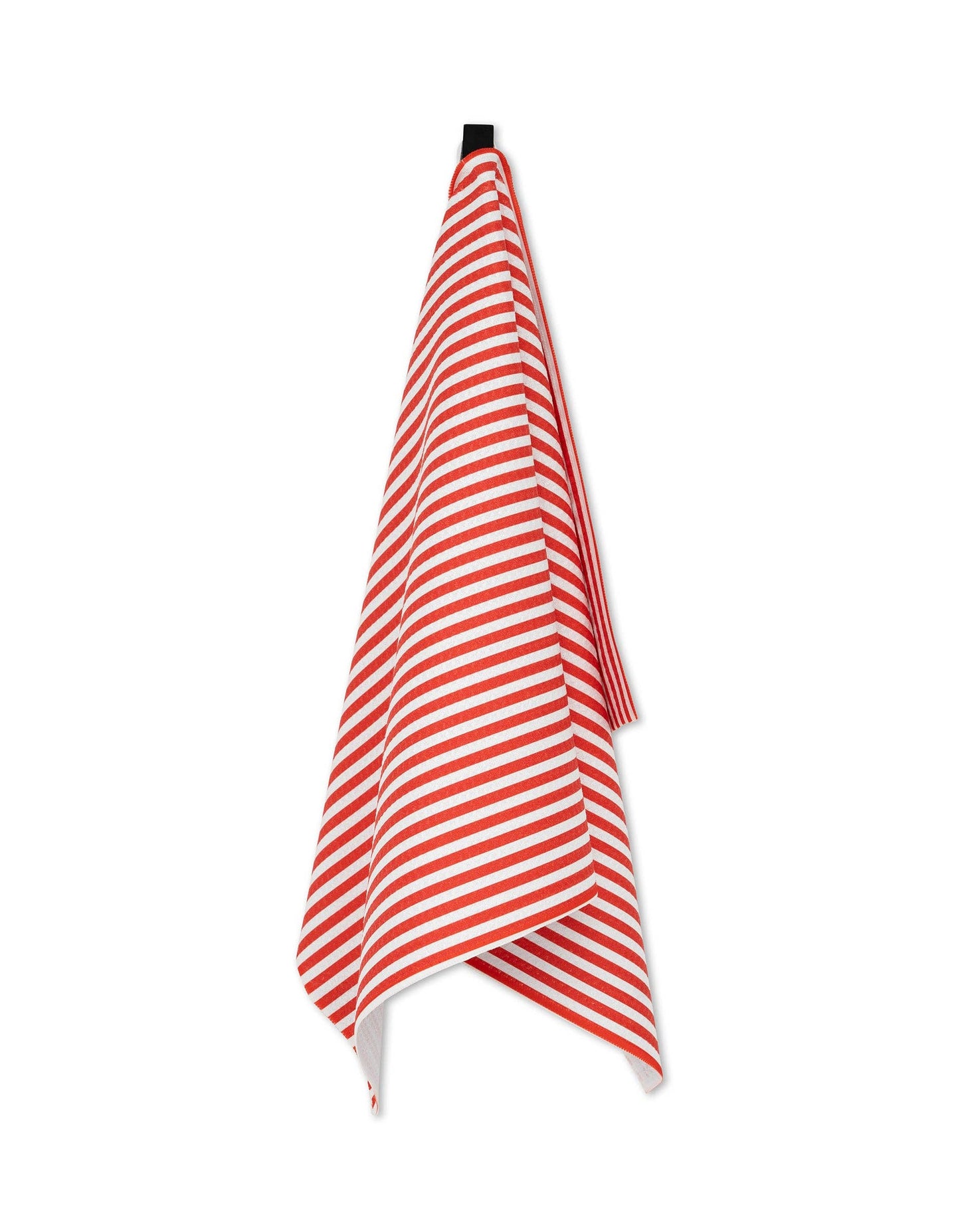 Geometry Summer Stripe Red Tea Towel