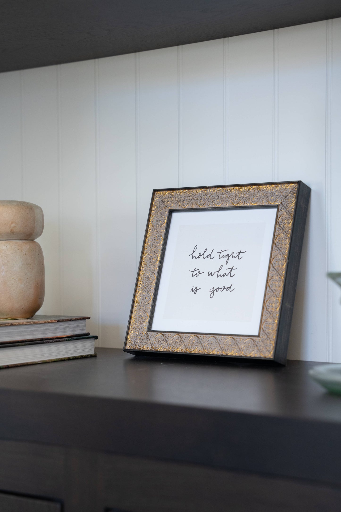 Hold Tight Framed Antique Print: 9x9