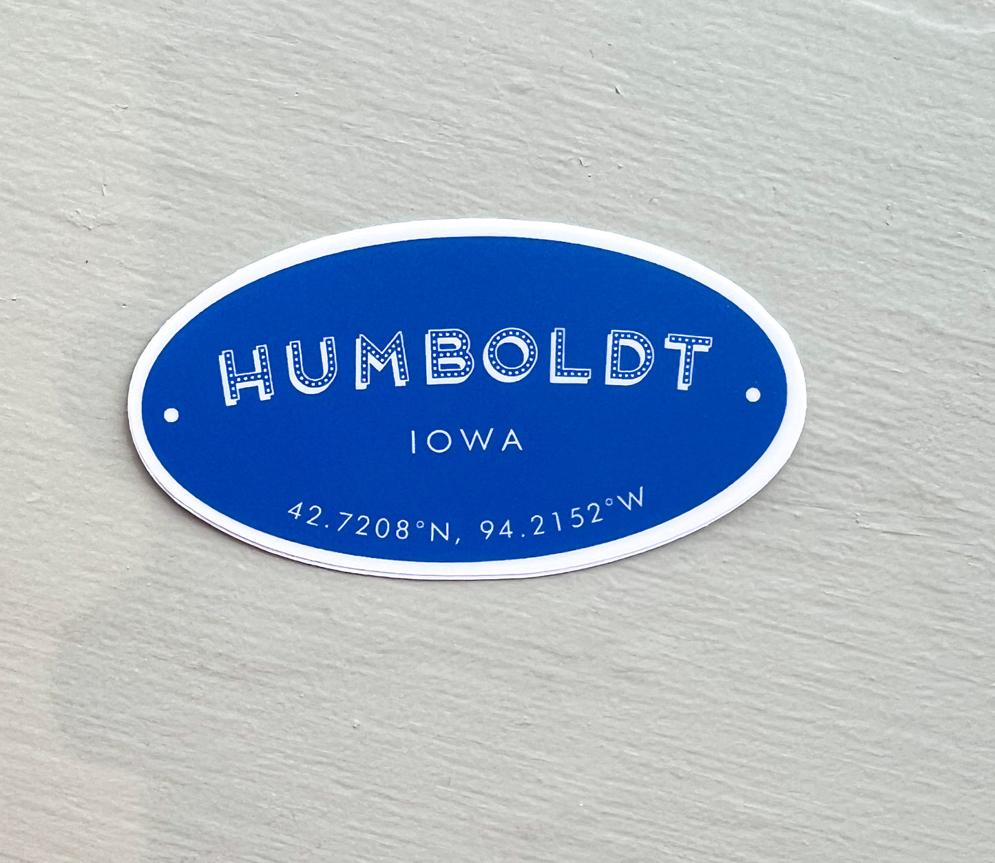 Humboldt Coordinates Sticker