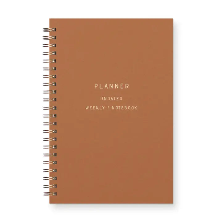 Standard Type Undated Weekly Planner Journal