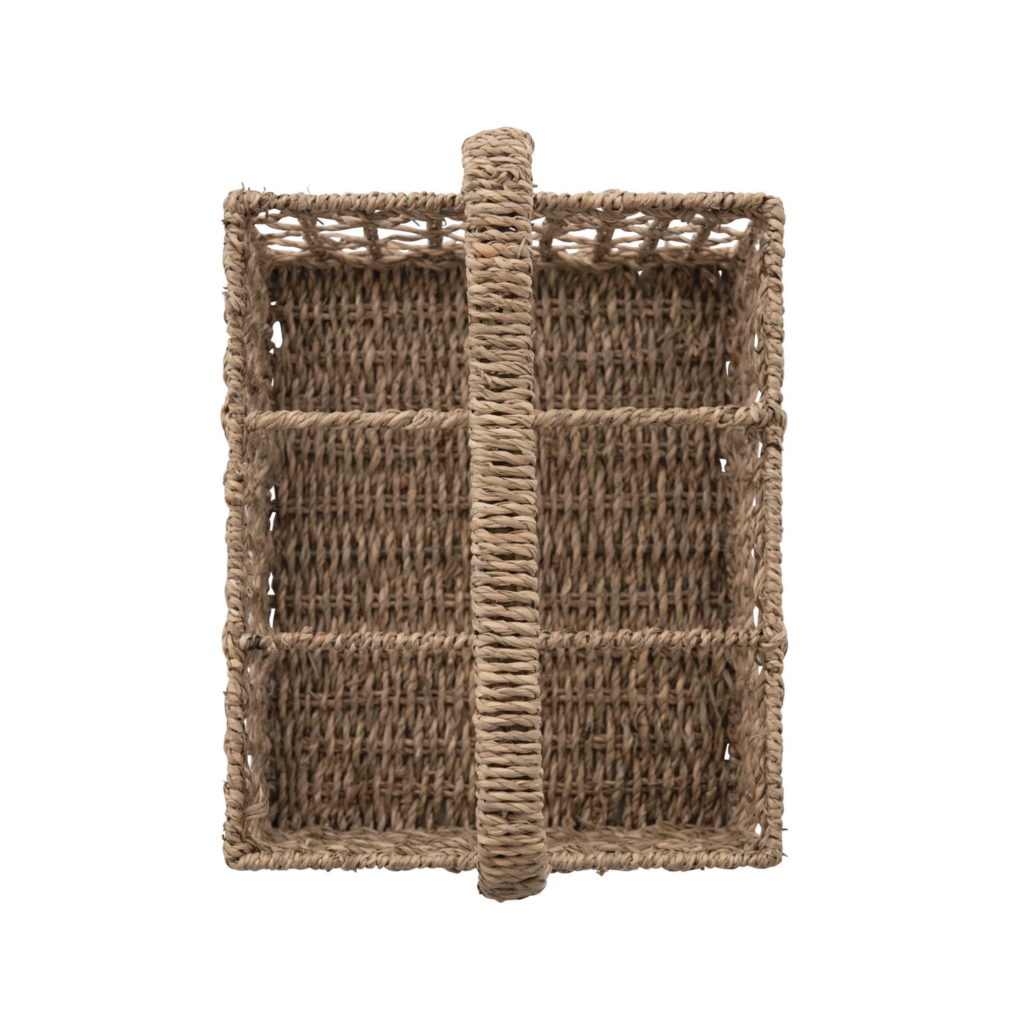 Hand-Woven Seagrass Caddy with Handle