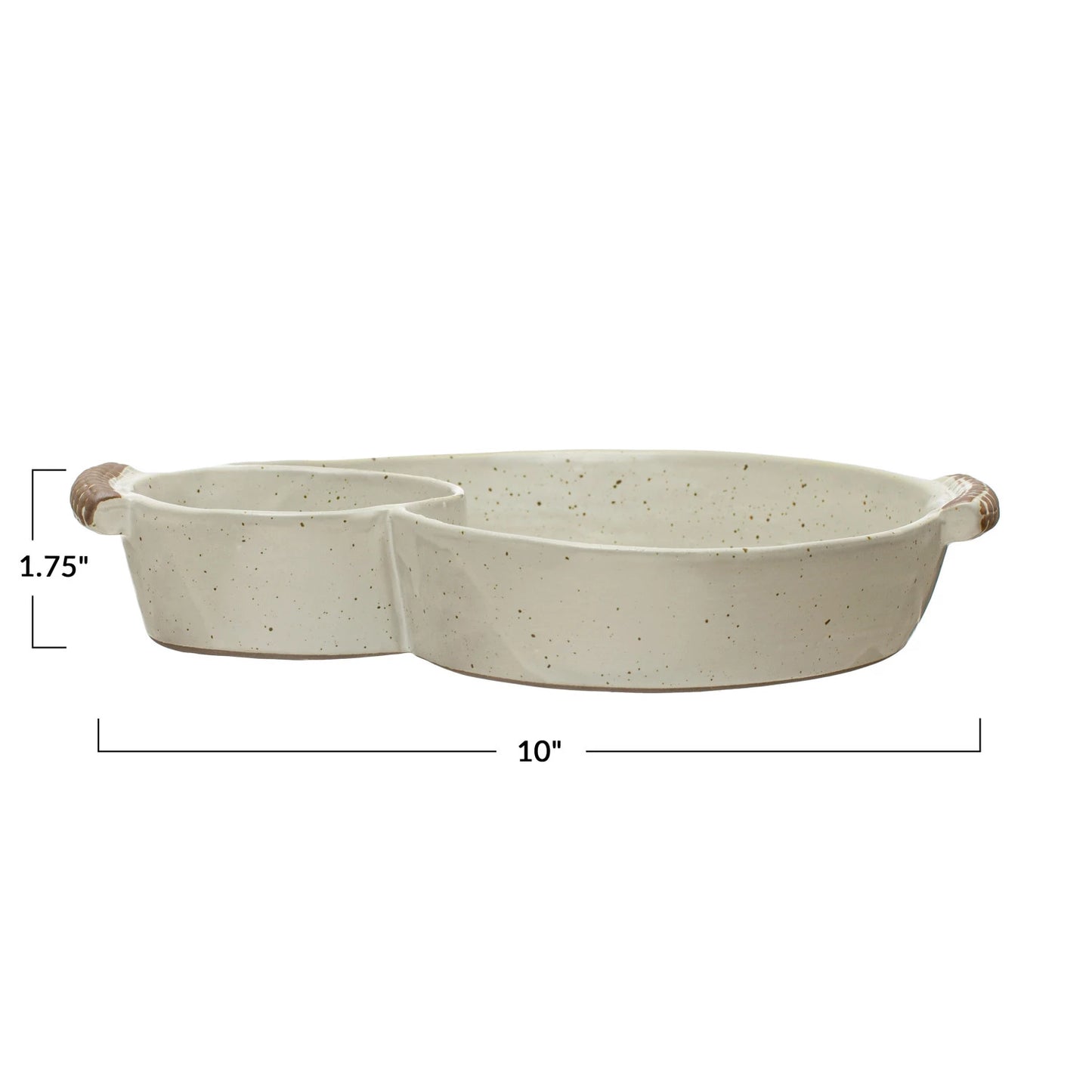 Stoneware Dish with Handles