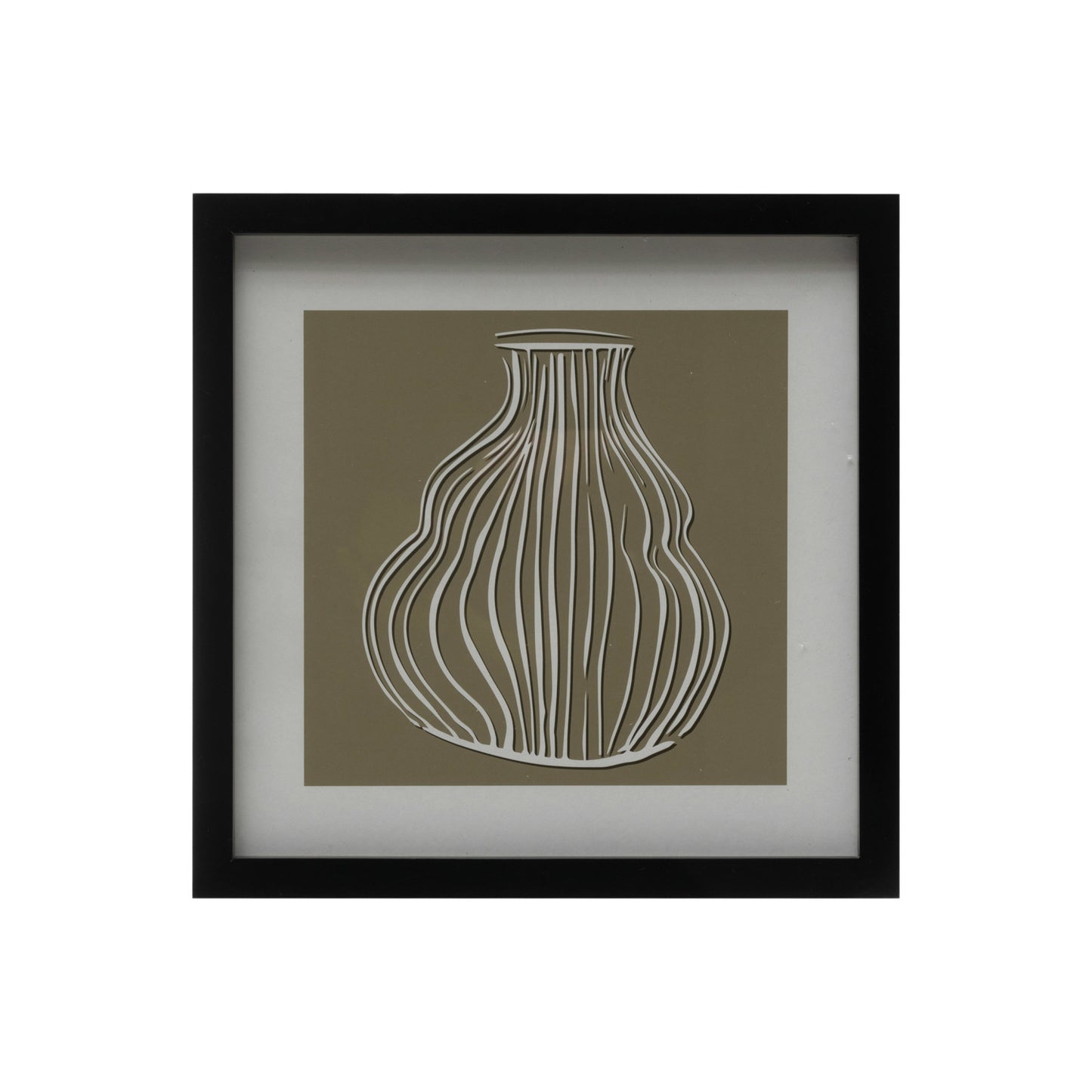 Vase Print with Wood Frame