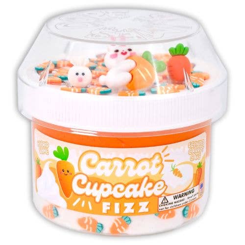 Carrot Cupcake Fizz - Hybrid Texture Slime