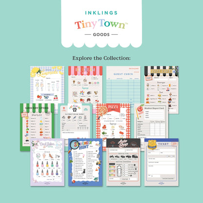 Tiny Town Play Notepad - Cozy Cafe