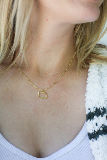 Iowa State Necklace