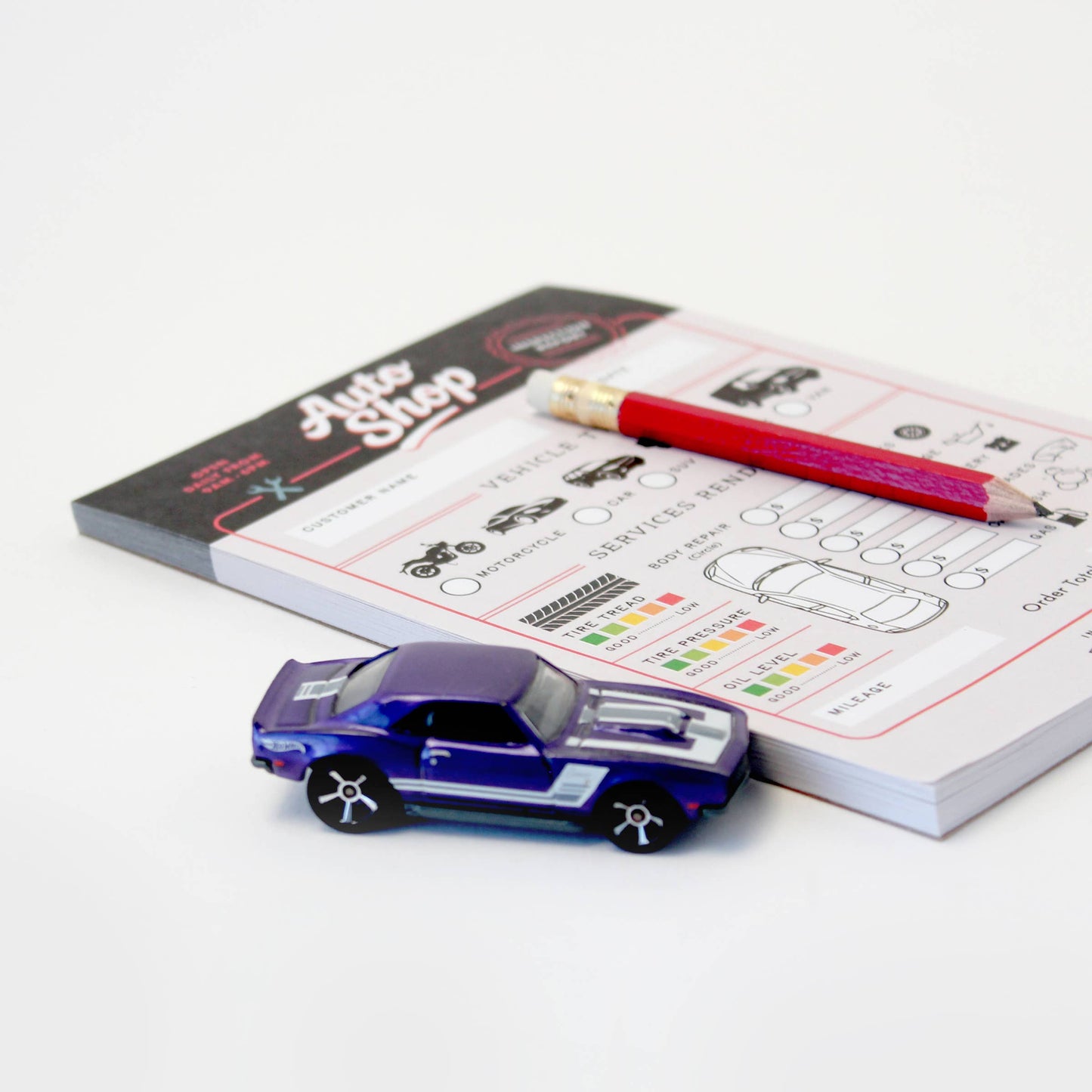 Tiny Town Play Notepad - Auto Shop