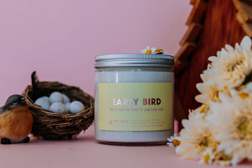 Early Bird Candle: 8 oz Candle
